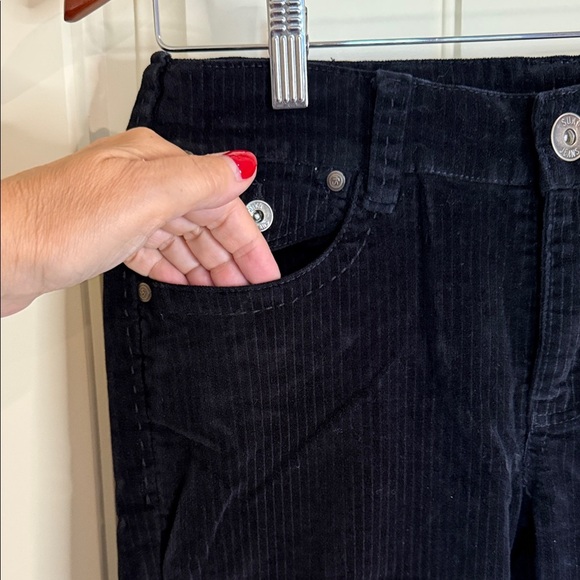 Suko Jeans Cords Elegant Black Corduroy Jeans Flare Pants Stretchy Women’s Sz 7 - Picture 6 of 14